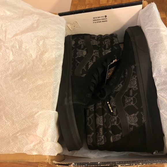 Rare Star Wars Vans Sk8-Hi Darth Vader Darkside - Picture 7 of 8